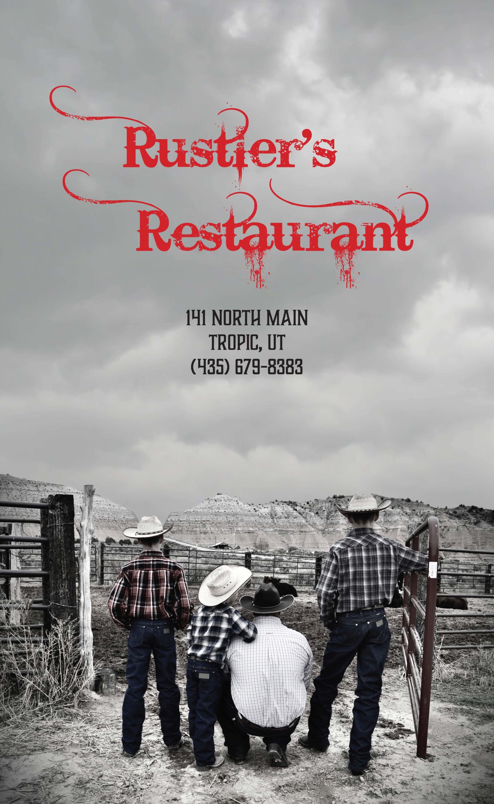 Rustler's Restaurant menu cover